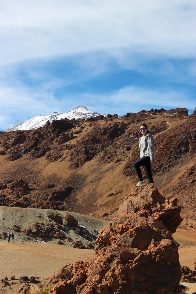 Ruthie surveying the volcanic savannah!